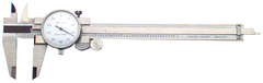 0 - 4'' Measuring Range (.001 Grad.) - Stainless Steel Dial Caliper - Exact Tooling