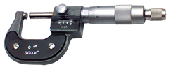 2 - 3'' Measuring Range - .0001 Graduation - Ratchet Thimble - Carbide Face - Digital Outsite Micrometer - Exact Tooling