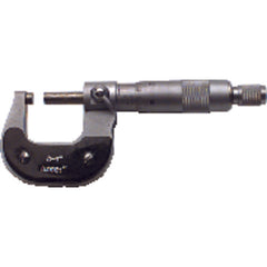 0-1″ Measuring Range-0.0001″ Graduation - Ratchet Thimble - Carbide Face - Outside Micrometer - Exact Tooling