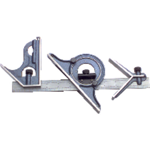 2 Pieces Combination Square Set - Model CS122-12″ - Exact Tooling