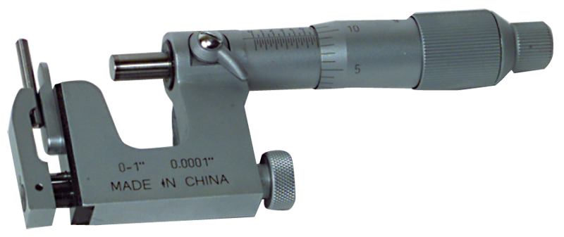 1 - 2'' Measuring Range - .0001 Graduation - Friction Thimble - Carbide Face - Mutli-Anvil Micrometer - Exact Tooling