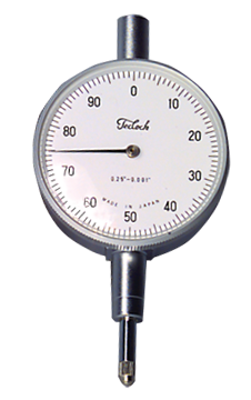 .500 Total Range - White Face - AGD 2 Dial Indicator - Exact Tooling