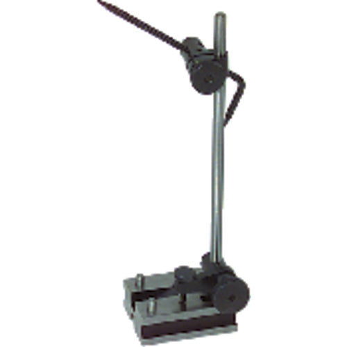 Surface Gage - 4 & 7″ Spindle Length - Hardened Steel Base - Exact Tooling