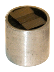 Rare Earth Two-Pole Magnet - 2'' Diameter Round; 345 lbs Holding Capacity - Exact Tooling
