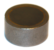 Rare Earth Pot Magnet - 1-1/4'' Diameter Round; 40 lbs Holding Capacity - Exact Tooling
