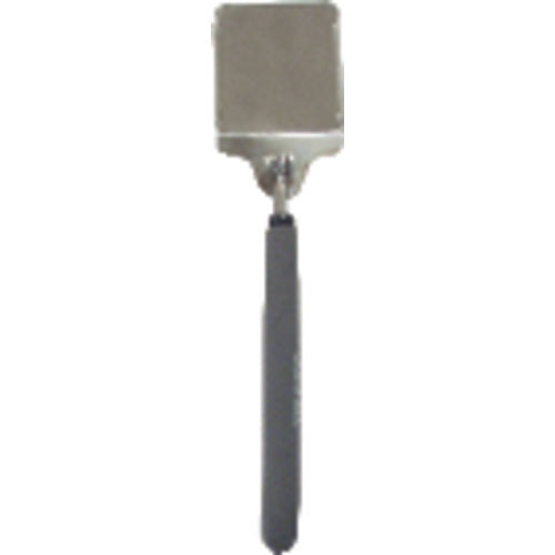 ‎3 1/2″ × 2″ Size - Rectangular-36 1/2″ Extended Length - Telescoping Pocket Mirror w/Magnifier - Exact Tooling