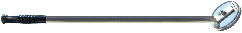 Long Reach Magnetic Retriever - Round - 38'' Length; 3-1/4" Magnet Size; 47.5 lbs Holding Capacity - Exact Tooling