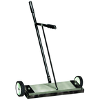 Mag-Mate - Permanent Ceramic Self Cleaning Magnetic floor and Shop sweeper. 24" wide - Exact Tooling