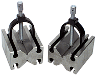 #52-475-020 - 2-3/4 x 3-1/2 x 4-7/8'' - V-Block & Clamp Set - Exact Tooling