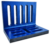 7 x 5-1/2 x 4-1/2" - Machined Open End Slotted Angle Plate - Exact Tooling
