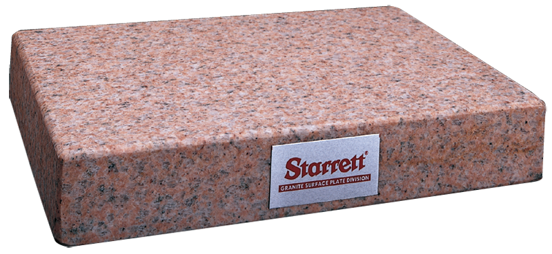 24 x 24" - Grade B 0-Ledge 4'' Thick - Granite Surface Plate - Exact Tooling