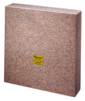 12 x 12 x 3" - Master Pink Five-Face Granite Master Square - A Grade - Exact Tooling