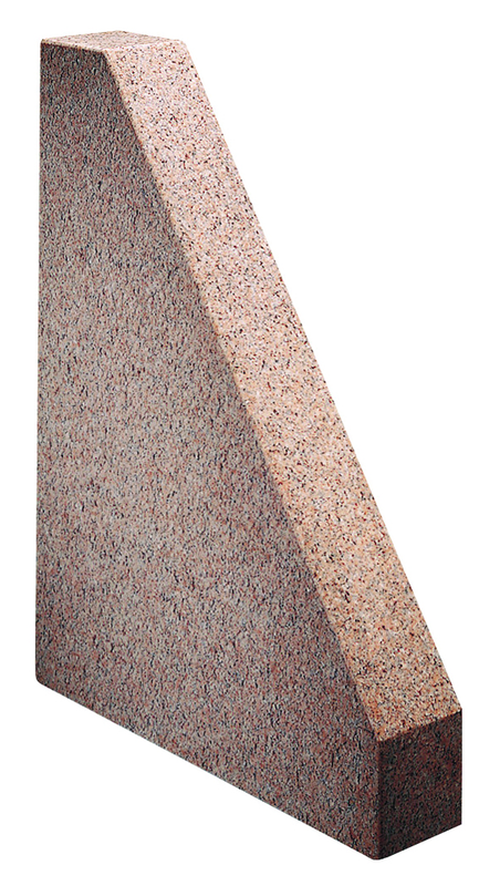 9 x 12 x 3" - Master Pink Three-Face Granice Tri-Square - A Grade - Exact Tooling