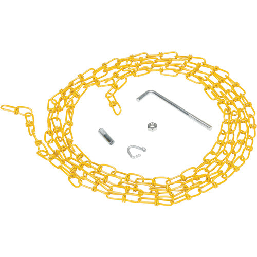 Double Loop Coil Chain Yellow W/Hanger 15Ft - Exact Tooling