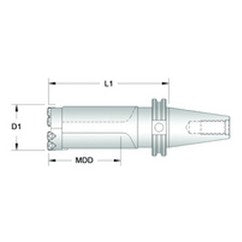 OP1 1LCV40 Opening Spade Drill - Exact Tooling