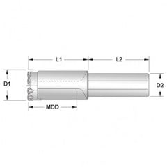 OP2 1SSS15 Opening Spade Drill - Exact Tooling