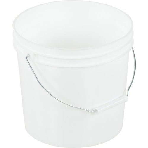 White Open Head Pail Steel Hand 3.5 Gal - Exact Tooling