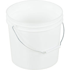 White Open Head Pail Steel Hand 3.5 Gal - Exact Tooling