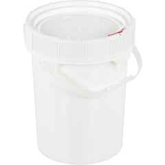 White Screw Top Pail & Lid 5 Gallon - Exact Tooling