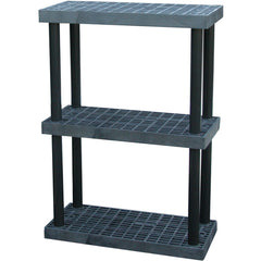 Plastic Bulk Shelf&Storage 36 × 16 3 Shelf - Exact Tooling
