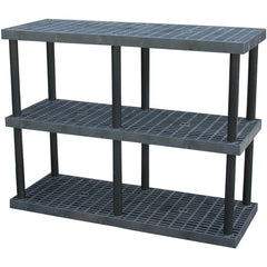 Plastic Bulk Shelf&Storage 66 × 24 3 Shelf - Exact Tooling