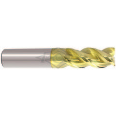 5/8 x 5/8 x 1-1/4 x 3-1/2 3 Flute Carbide End Mill-DLC - Exact Tooling