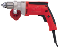 #0202-20 - 7.0 No Load Amps - 0 - 1200 RPM - 3/8'' Keyless Chuck - Corded Reversing Drill - Exact Tooling