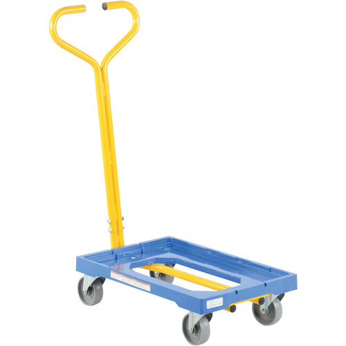 Plastic Dolly W/Handle 500 lb 16 × 24 - Exact Tooling