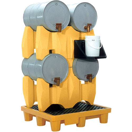 Poly 4 (55 Gallon) Drum Rack 3000 lb Cap - Exact Tooling