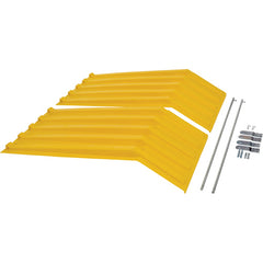 Yellow Poly Lids Size 1 Style H Hopper - Exact Tooling