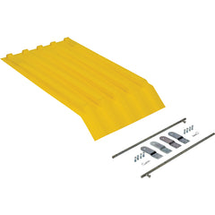 Yellow Poly Lid Size 0.25 Style H Hopper - Exact Tooling