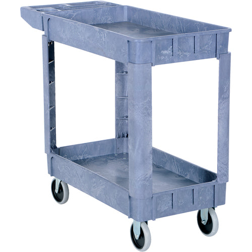 Plastic Utility Cart 2 Shelves 17.5 × 31 - Exact Tooling
