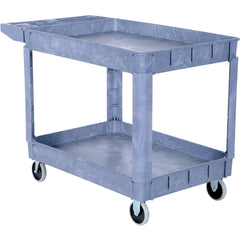 Plastic Utility Cart 2 Shelves 24.5 × 36 - Exact Tooling