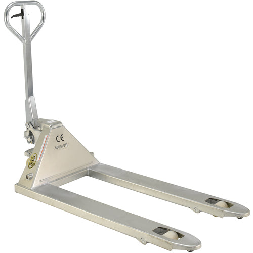 Zinc Coated Pallet Truck 5.5K 27 × 48 - Exact Tooling