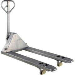 Stainless Steel Pallet Truck 5.5K 27 × 48 - Exact Tooling