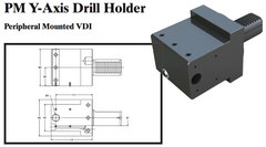 PM Y-Axis Drill Holder (Peripheral Mounted VDI) - Part #: PM59.4012D - Exact Tooling