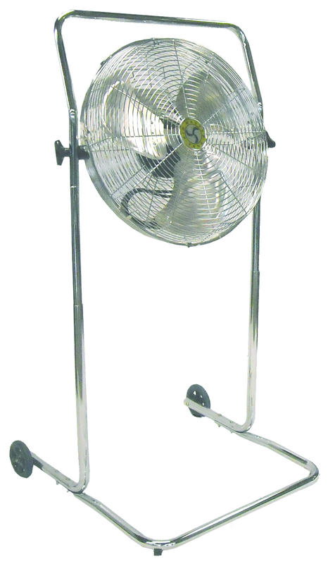 18" High Stand Commercial Pivot Fan - Exact Tooling