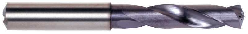 18.00 Dia. - 123.00 OALTiAlN Coated-Carbide-Short Length High Performance Drill-Coolant Fed - Exact Tooling