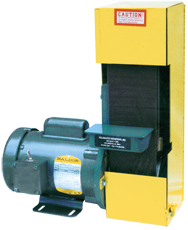 Belt Sander-with Dust Collector & Stand - #S4SV; 4 x 36'' Belt; 1/2HP; 1PH Motor - Exact Tooling