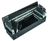 115 Pc. 3 in 1 (1/16" - 1/2" by 64ths / A-Z / 1-60) HSS Surface Treated Jobber Drill Set - Exact Tooling