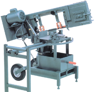 Horizontal Mitre Bandsaw - #1800; 9 x 14'' Capacity; 1HP; 1PH; 110/220V Motor - Exact Tooling