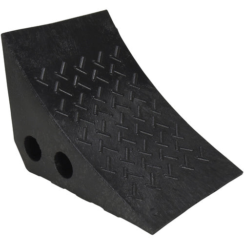 Recycled Black Plastic Wheel Chock - Exact Tooling
