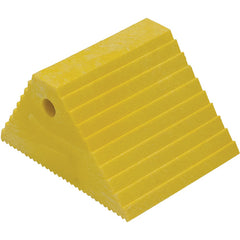Plastic Dual Slope Wheel Chock Yellow - Exact Tooling