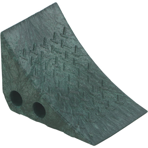 Recycled Green Plastic Wheel Chock - Exact Tooling