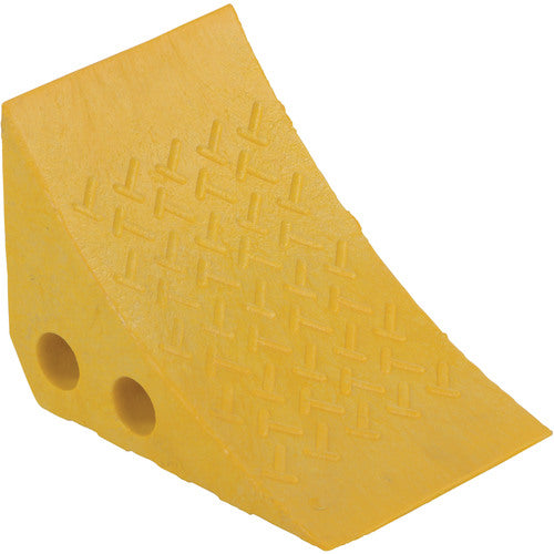 Recycled Yellow Plastic Wheel Chock - Exact Tooling