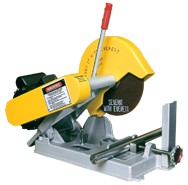 Abrasive Cut-Off Saw - #100023; Takes 10" x 5/8 Hole Wheel (Not Included); 3HP; 3PH; 220V Motor - Exact Tooling
