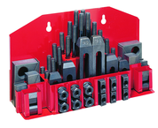 CK-12, Clamping Kit 52-pc with Tray for 5/8" T-slot - Exact Tooling