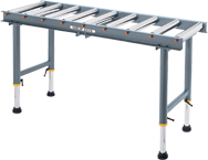 9-Roller Roller Table - #D2271--19" Wide x 65" Long - Exact Tooling