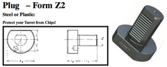 VDI Plug - Form Z2 (Steel) - Part #: CNC86 82.4083S - Exact Tooling