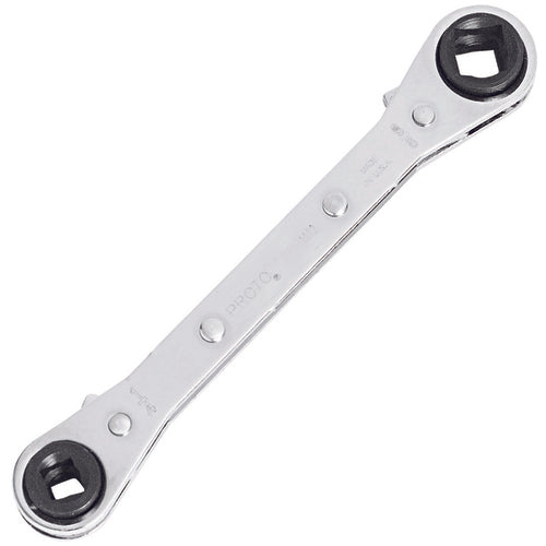 Proto Refrigeration Wrench 1/4″ × 3/8″ Square & 3/16″ × 5/16″ Square - Exact Tooling